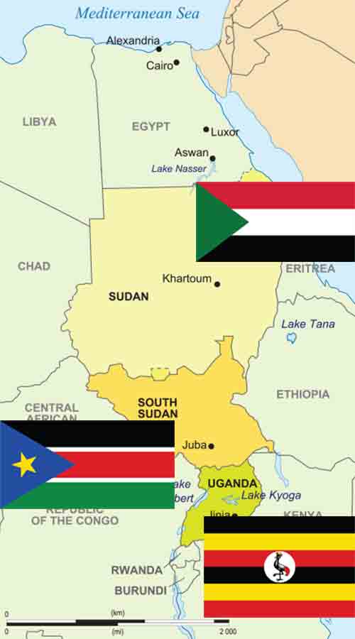 South-Sudan-Uganda-Relations - map