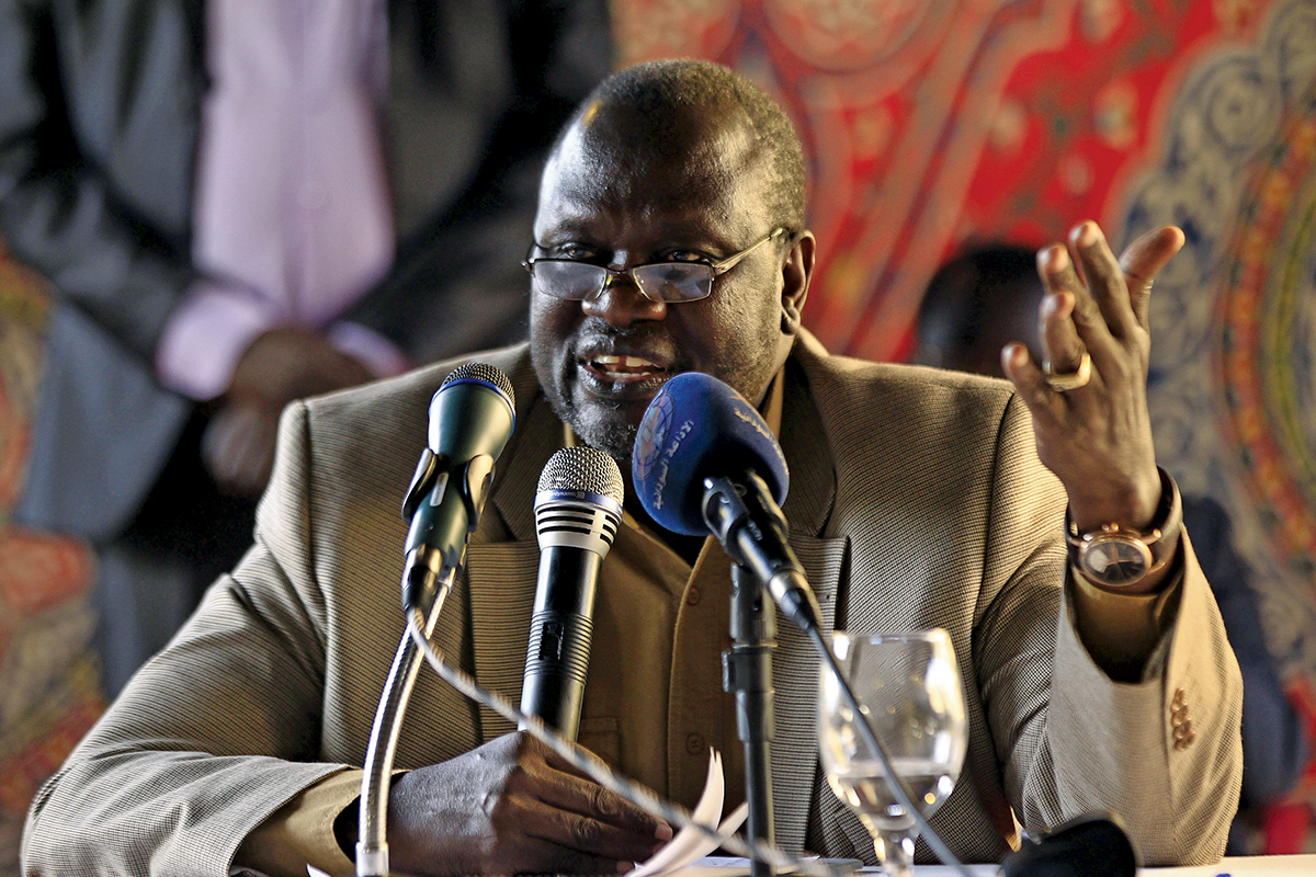 South Sudan rebel leader Riek Machar