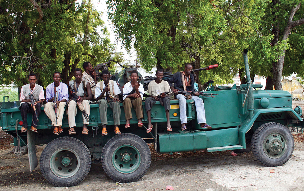 Group of Somali members of anti-terrorism warlord coalition