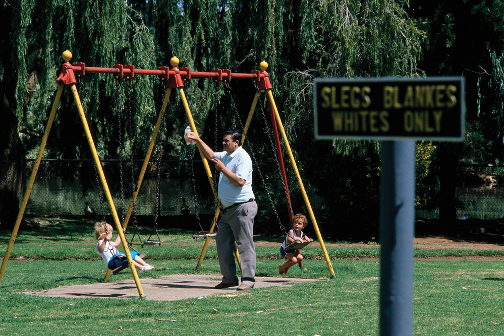 South African Children Playing In A Segregated Public Park