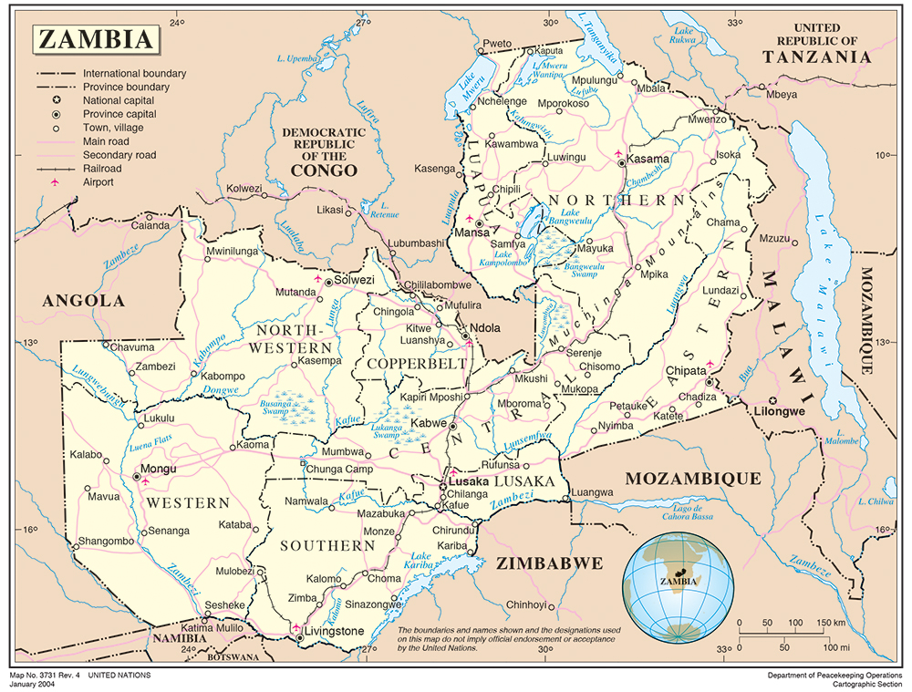 Zambia Map