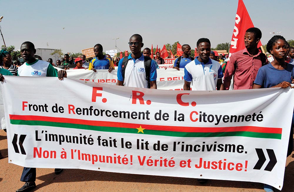 March in Ouagadougou, Burkina Faso